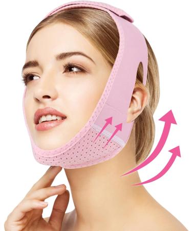 Thinp Double Chin Reducer Reusable V Line Lifting Mask Double Chin Reducer Chin Strap for Double Chin for Women Double Chin Remover Face Lifting Belt for Tightening Skin Preventing Sagging - Buy Online on GoSupps.com