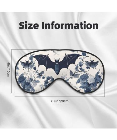 Bat Pattern Sleep Mask - Reusable Soft Blackout Eye Mask for Better Sleep & Travel | Gifts for Him & Her - Buy Online on GoSupps.com