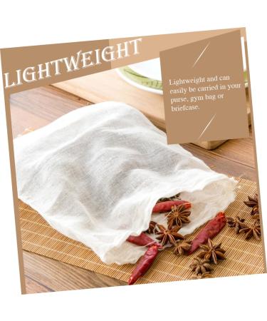  KICHOUSE KICHOUSE Pack of 12 Reusable Cotton Filter Bags for Tea and Soup Safe for Chinese Use - Buy Online on GoSupps.com