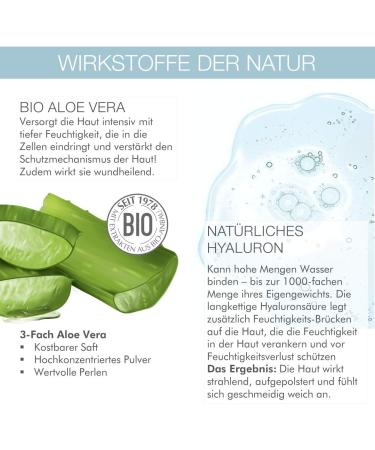 LOGOCOS LOGONA Naturkosmetik Hyaluron serum with highly concentrated organic aloe vera and hyaluronic acid Hydro Fluid intensively hydrates the face natural and vegan facial care 30 - Buy Online on GoSupps.com