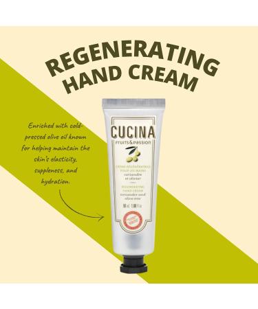 Fruit & Passion Cucina Coriander & Olive Mini Hand Soap Refill (250ml) and Nourishing Hand Cream (50ml) Holiday Gift Set Bundle - Buy Online on GoSupps.com