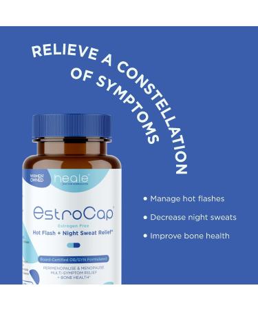 Estrocap by Heale Health | Menopause Supplements for Women | Hot Flashes & Night Sweats Relief | Bone Health & Mood Support | Valerian Root & Black Cohosh - 60ct - Buy Online on GoSupps.com
