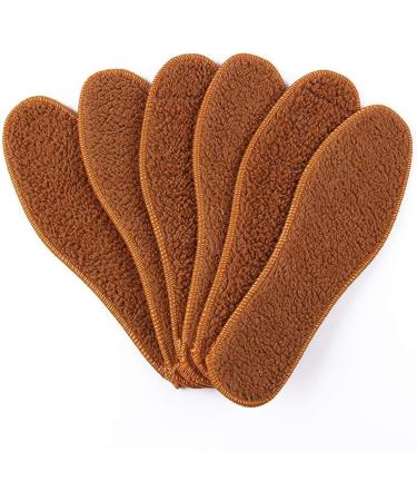 3 Pairs Women's Sherpa Berber Fleece Shoe Insoles for Cozy Warmth (Size 7.5-8 Narrow) - Buy Online on GoSupps.com