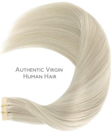 WENNALIFE 16 Tape in Human Hair Extensions - Ash Blonde & Platinum Blonde Highlighted Remy Hair - 50g - 20pcs - Buy Online on GoSupps.com