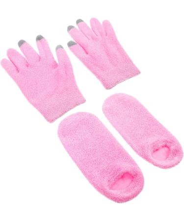 PATKAW 1 Set Gloves and Foot Mask Set Socks Women Gloves Mittens Overnight Moisturizing Gloves Moisturizing Hand Gloves Soft Moisturizing Gloves Touch Screen Pink Hand Mask Fabric Miss - Buy Online on GoSupps.com