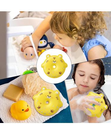Mxshc Children's Bath Sponge - Scrubber Sponge Bath Ball for Kids | Highly Absorbent Scrubber Cleaning Tool for Dormitory Travel Hotel Bathroom and Home Yellow - Buy Online on GoSupps.com