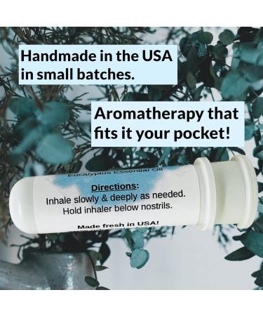 Urban ReLeaf Eucalyptus Essential Oil Nasal Inhalers - Set of 2 | Pure Australian Myrtaceae Oil | Alcohol-Free Pocket Size Easy Open - Made in USA - Buy Online on GoSupps.com