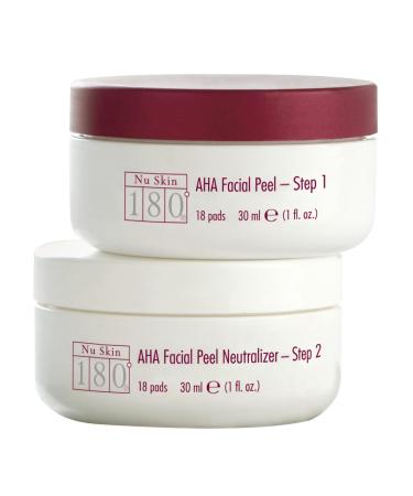 Nu Skin 180 Facial Peel & Neutralizer - Lactic Acid and Avena Sativa Extract Face Peel | Accelerate Skin Cell Turnover Reduce Wrinkles | Skin Care Facial Peel Soothing Skin Neutralizer
