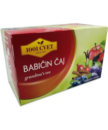  UPSY Alpine mountain fruit tea - Best herbal tea with plum and cinnamon flavor 4 packs of 20 bags (80 tea bags) (Grandma's tea bags - 80 bags)" - Buy Online on GoSupps.com