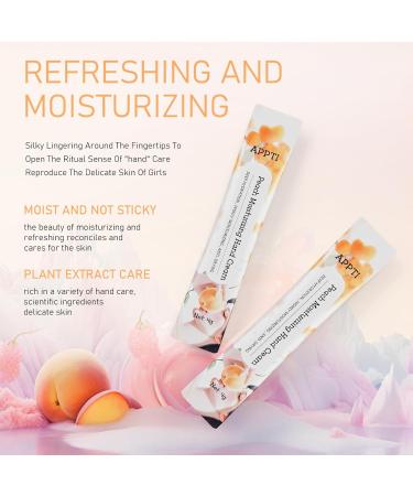 APPTI Moisturizing Hand Cream Day Clean Hand Lotion Travel Size Hand Cream Daily Moisturizing Hand Cream For Dry Hands - Peach Fragrance Pack of 20 - Buy Online on GoSupps.com