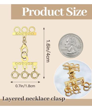 KCCTOO Necklace Connectors for Layering - 18K Gold and Silver Women's Jewelry Clasps - Buy Online on GoSupps.com