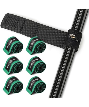 Pullther fishing rod belt rod ligaments to the Velcro belt elastic rod ligaments fishing rods elastic elastic fishing rod rod for bundles fishing rods.E03 CYUE03G06-25cm 6 pieces Cyue03g06-green