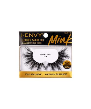 i-ENVY False Lashes Luxury Mink Collection Eyelashes 100% Real Mink Glamorous Eye Look Lashes Maximum Fluffiness 3D Multi-Curl Angle