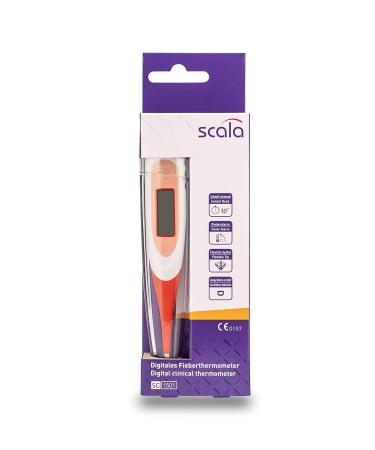Scala SC 1501 Flex Speed Digital Body Thermometer - 10 Seconds, Red - Buy Online on GoSupps.com