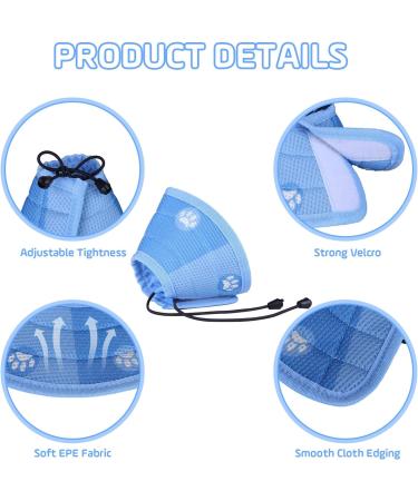 Cat Cone Collar Soft Adjustable Cat Recovery Collar Soft Collar Cone Protective Elizabethan Collar After Surgery and Injuries for for Small Pets Cats Kittens (Blue S) - Buy Online on GoSupps.com