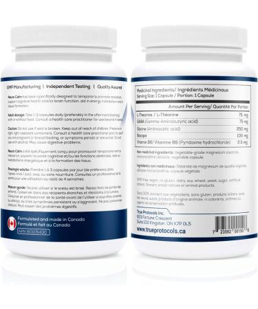 TRUE PROTOCOLS - Brain Protocol+ (3 Items) - Neuro Calm (90 Caps) Vital Mind (90 Caps) and Magnesium Balance (120 Caps) - Bioavailable Capsules for Optimal Mood Balance Cognitive Function & Mental Performance - Non-GMO Supplements - Buy Online on GoSupps.com