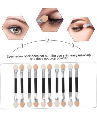 OHPHCALL 20pcs Latex Eye Shadow Stick Double-ended Eye Shadow Brush Eye Shadow Sponge Makeup Gadgets Plastic - Buy Online on GoSupps.com