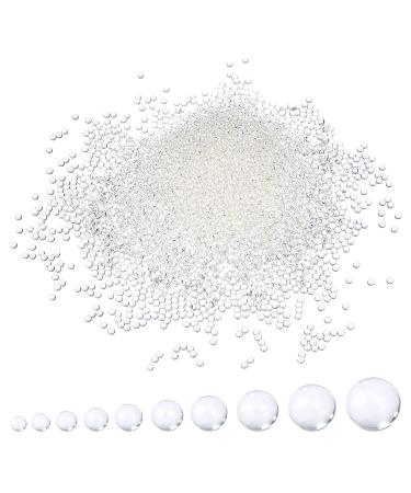 EBOOT 10000 Pieces Gel Soil Water Crystal Beads Gel Jelly Water Gems Vase Filler (Clear)