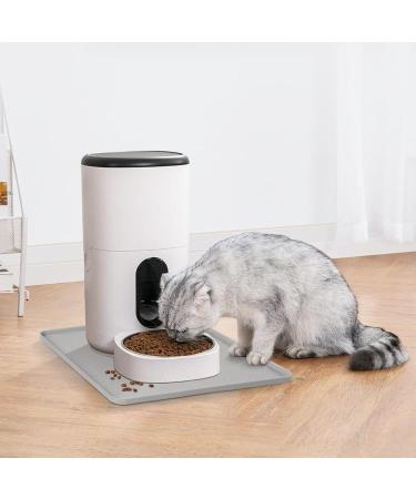 Coomazy Silicone Dog & Cat Bowl Pad | Slip-Resistant Waterproof Feed Mat (30x30cm Ash) - Perfect for Pets - Buy Online on GoSupps.com