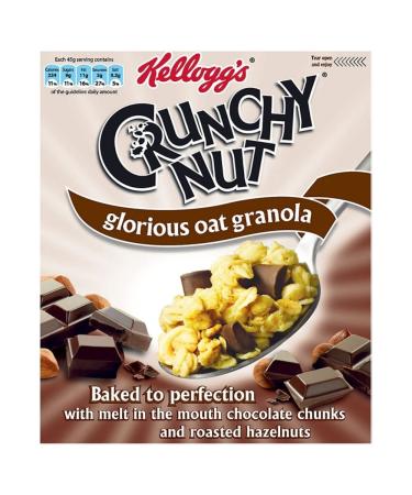 Kellogg's Crunchy Nut Kellogg Glorious Chocolate & Nut Oat Granola (380g) - Pack of 2