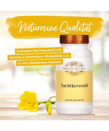 Nighting Cup Oil Capsules 2000mg - Vegan Skin Care Supplement (120 pcs) | 100% Natural Vitamin E & GLA Cold Pressed in Germany - B rbel Drexel  - Buy Online on GoSupps.com