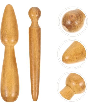 Buy Gatuida 2-in-1 Acupressure Massage Stick - Thai Reflex Zone & Trigger Point Tool for Ears & Face - Lightweight Wooden Roller (11x2.5x2.5cm) - International Shipping Available - Buy Online on GoSupps.com