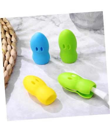 Beaupretty 12pcs Silicone Toothbrush Caps - Travel-Friendly Cartoon Designs for Bathroom Organization - Buy Online on GoSupps.com