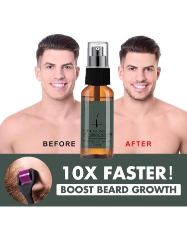 Beard Growth Set for Men | Activator Oil Serum & Care Tools for Thicker Beards - Buy Online on GoSupps.com