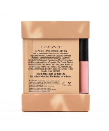 Tahari 15pc Matte Nude Lip Gloss Collection - Long Lasting Color Set for Women & Girls - Rich Varied Shades - Buy Online on GoSupps.com