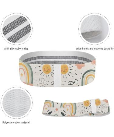 Buy Watermelon & Rainbow Printed Resistance Bands | Fabric Exercise & Fitness Bands for Ultimate Leg Workout - Buy Online on GoSupps.com