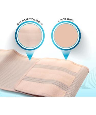 Belt Abdominal Stoma Binder - Adjustable Ileostomy Colostomy Support Belt for Men & Women | Post Operative Hernia Support - X-Large - Buy Online on GoSupps.com