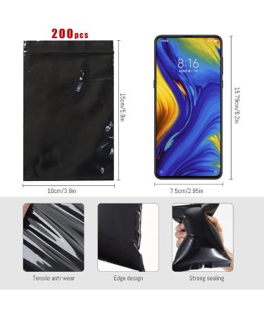 200PCs Feminine Black Opaque Sanitary Napkin Disposal Bags - Tampon & Pad Disposal Bags - Buy Online on GoSupps.com