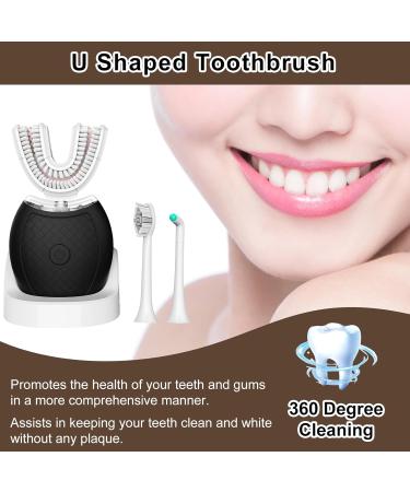 Buy 360 Sonic Electric Toothbrush for Adults - U-Shaped with 23760 Nylon Bristles | Mode Options: Standard Fast Ultra Fast - International Shipping Available - Buy Online on GoSupps.com