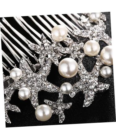 FRCOLOR Rhinestone Comb Hair Comb Rhinestone Hair Comb for Bridal rhinestone headpiece Bride Comb wedding headpiece for bride crystal ab rhinestones hair pearls Miss hair accessories alloy - Buy Online on GoSupps.com