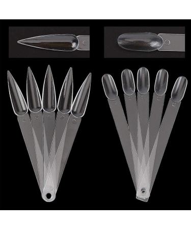 Niceneeded 100pc Transparent Nail Art Tips Sticks Display Board - Perfect for Polish Practice & Display with Metal Clasp - International Shipping Available - Buy Online on GoSupps.com