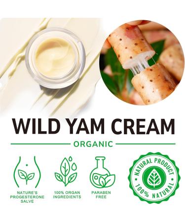 Wild Yam Cream for Hormone Balance | Relieve Hot Flashes & Night Sweats | Glass Bottle - Buy Online on GoSupps.com