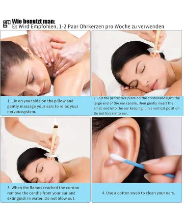 16 Natural Beeswax Ear Candles for Ear Wax Removal - Includes 6 Protective Slices - Safe & Effective Ear Cleaning Solution - Buy Online on GoSupps.com