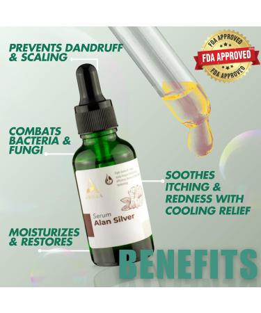 ABERA Alan Silver Serum Botanical Hydrating Serum for Dry & Sensitive Skin & Herbal Extracts Daily Moisturizer for Face Body & Scalp Fast Absorbing Lightweight 3 boxes - Buy Online on GoSupps.com