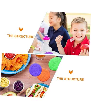 MAGICLULU 24 Pcs Sauce Cup Silicone Lid Dressing Cups Lids Dipping Cups Lids Silicone Covers for Bowls Silicone Cup Covers Spices Dipping Sauce Bowls Lids Fresh Cover Snack Silica Gel Child 6.3X6.3CMx4pcs Assorted Colorx4pcs - Buy Online on GoSupps.com