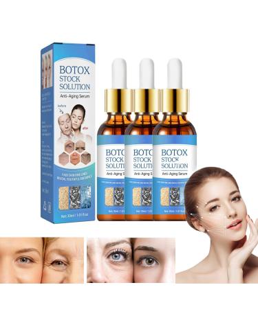 3PCS Botox Stock Solution Face Serum  Botox in a Bottle Serum  Liquid Botox Jennifer Aniston  Jennifer Aniston Anti Aging Serum