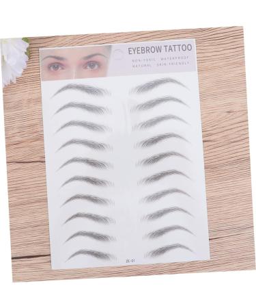 NOLITOY 2pcs Hair-like Women Tool Stickers Transfer for Type Artificial Black Imitation Men Eyebrow 20.50X15.00X0.20CM Black - Buy Online on GoSupps.com