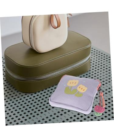 Gleavi Mini Travel Makeup Bags Set - 2 Portable Napkin Holders for Women - Period Pads & Culture Bags - 11.5x11.5x2cm - Buy Online on GoSupps.com