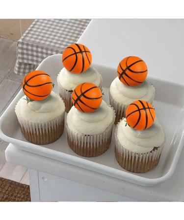 12 Pack Basketball Cupcake Toppers Basketball Player Basketball Apparel Cupcake Picks for Kids First Birthday Basketball Sports Theme Baby Shower Cake Decorations Supplies 5 - Buy Online on GoSupps.com