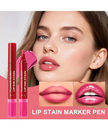  Flkiglm Lip Oil and Lip Pencil Combo Set Lipstick with Contour Pencil Nourishing Non-Sticky Cosmetics for Women and Girls - Buy Online on GoSupps.com