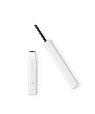 KIKO Milano Super Colour Waterproof Eyeliner 01 | Waterproof High Coverage Coloured Liquid Eyeliner 01 White