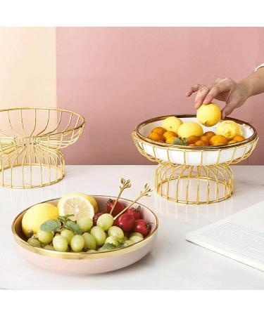 Fruit Basket Bowl European Style Fruit Basket Stand Home CeramicsFruit Bowl Vegetables Organizer Storage Counter Top Fruit Holder for Kitchen Fruit Bowls (Color : White Size : L) Large White - Buy Online on GoSupps.com