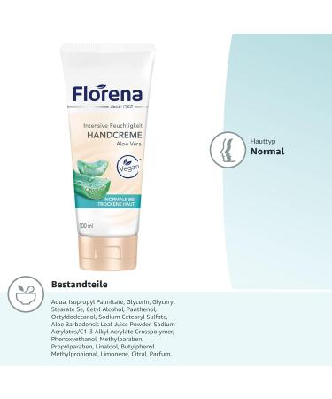 Buy Florena Organic Aloe Vera Hand Cream - 100ml (1 Pack) | International Shipping Available - Buy Online on GoSupps.com