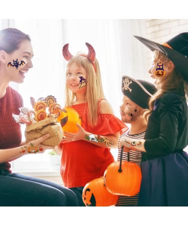 Halloween Temporary Tattoo 400 Patterns Temporary tattoos kids DADOP Children's Halloween decor Waterproof Halloween stickers(60 sheets) - Buy Online on GoSupps.com