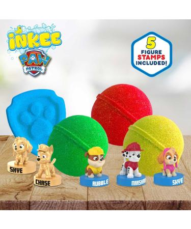INKEE Gift Set - Box of 4 Bath Bombs for Children with Almond Oil - Contains 5 Different Figures to Collect - Bath Balls for Kids with Surprise - Buy Online on GoSupps.com