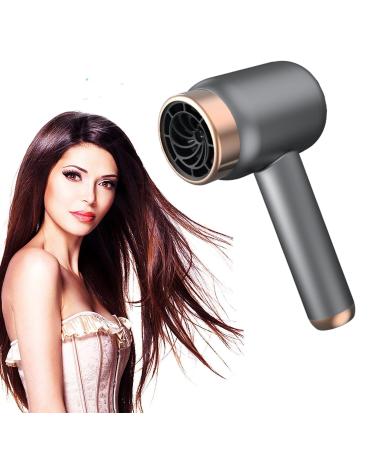 Cordless Hair Dryer Portable Rechargeable Hair Dryer Foldable Travel Hair Dryer with Hot and Cold Air Gift for Women Girls (Black)